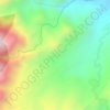 Arboledas topographic map, elevation, terrain