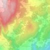 Cerqueira topographic map, elevation, terrain
