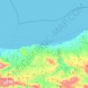 Rethymno topographic map, elevation, terrain