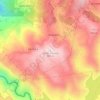 Santo António topographic map, elevation, terrain