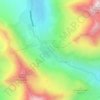 Flüelapass topographic map, elevation, terrain