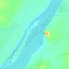 Nile Kaibar Cataract topographic map, elevation, terrain