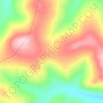 Jones Pass topographic map, elevation, terrain