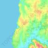Talefe topographic map, elevation, terrain