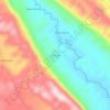 El Caracol topographic map, elevation, terrain