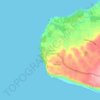 Uluwatu topographic map, elevation, terrain