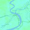 Marabahan topographic map, elevation, terrain