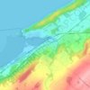 Le Bic topographic map, elevation, terrain