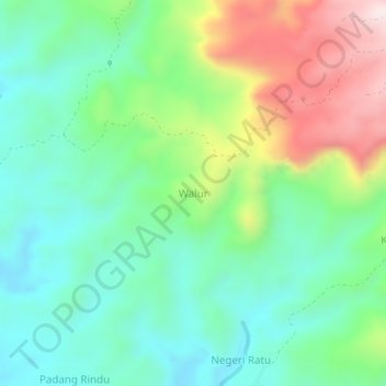 Walur topographic map, elevation, terrain