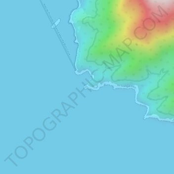 Ponta do Arpoador topographic map, elevation, terrain