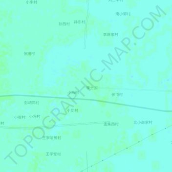 李士固西村 topographic map, elevation, terrain