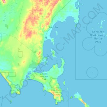 Boston Island topographic map, elevation, terrain