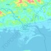 Dongxing topographic map, elevation, terrain