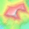 Grand Combin de Grafeneire topographic map, elevation, terrain