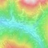 Paris topographic map, elevation, terrain