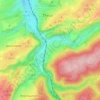 Le Staneu topographic map, elevation, terrain