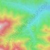 Panoramic view point topographic map, elevation, terrain