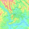 Kigali topographic map, elevation, terrain