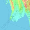 Ayeyarwady topographic map, elevation, terrain