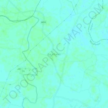 Raj Khand topographic map, elevation, terrain