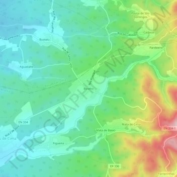 Boialvo topographic map, elevation, terrain