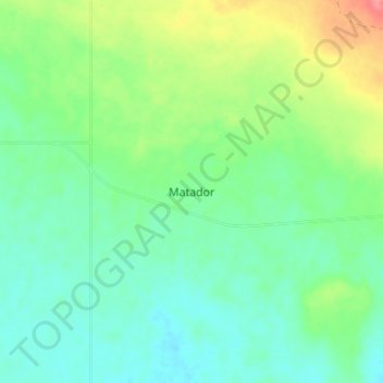 Matador topographic map, elevation, terrain