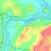 Old Denaby topographic map, elevation, terrain