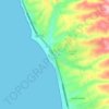 Real del Mar topographic map, elevation, terrain