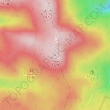 Mount Nelse topographic map, elevation, terrain