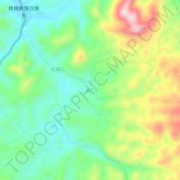 锅厂 topographic map, elevation, terrain