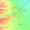 Maturin topographic map, elevation, terrain
