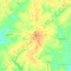 Pine topographic map, elevation, terrain