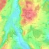 Wetterling topographic map, elevation, terrain