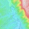 Villa Las Pirquitas topographic map, elevation, terrain