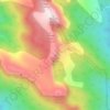 Central Peak topographic map, elevation, terrain