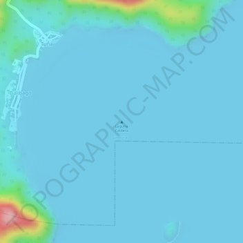 Laguna Caldera topographic map, elevation, terrain