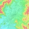 Rancagua topographic map, elevation, terrain