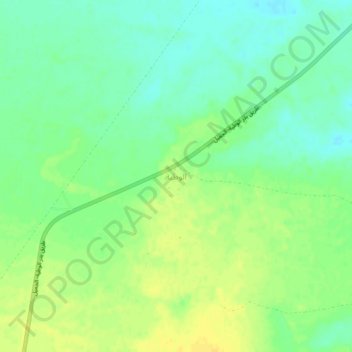 Al Watya topographic map, elevation, terrain