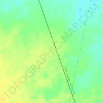 Mammoth topographic map, elevation, terrain