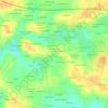 La Hutte aux-Renard topographic map, elevation, terrain