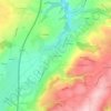 Triève de Doissin topographic map, elevation, terrain