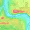 Montmélian topographic map, elevation, terrain