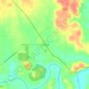 Pencil Bluff topographic map, elevation, terrain