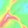 Logan Glacier topographic map, elevation, terrain