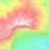Jebel Jais topographic map, elevation, terrain