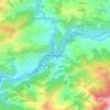 Rudraprayag topographic map, elevation, terrain
