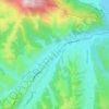 Moeciu topographic map, elevation, terrain