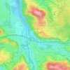 Wernleiten topographic map, elevation, terrain