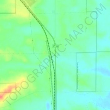 Bill topographic map, elevation, terrain