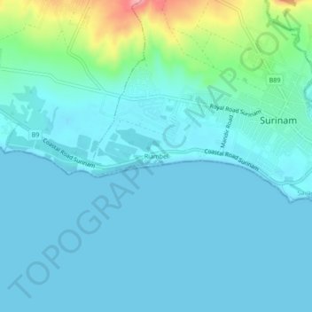 Riambel topographic map, elevation, terrain